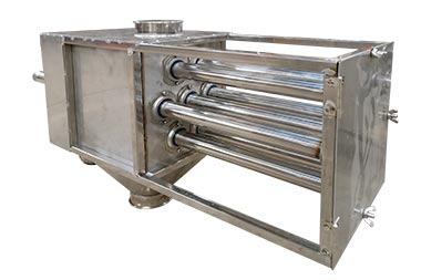 Three layer semi-automatic magnetic drawer type separator