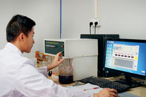 The content of sample element was detected by using silicate analyzer