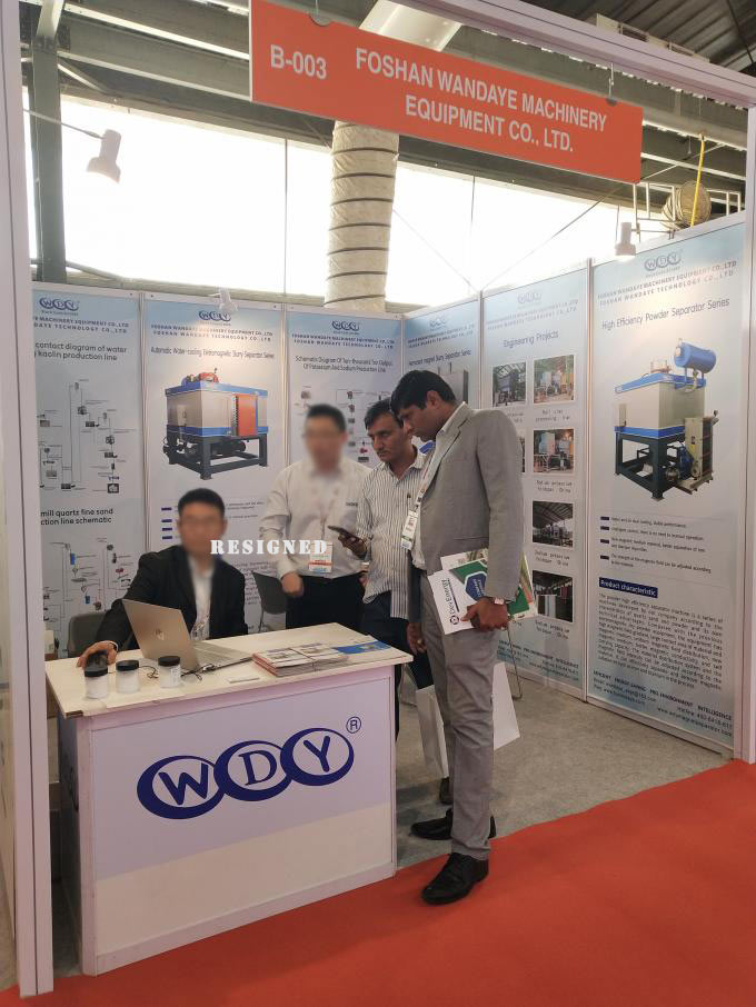 Foshan Wandaye Machinery Co.,Ltd attended the event for the Indian Ceramics Asia 2019