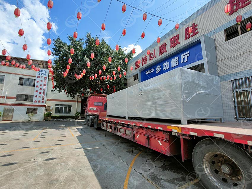 All ready to go! The whole line of mineral processing equipment (parts) is being loaded and ready to be transported to Hebei Province.